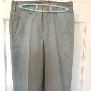 DKNY blue-gray cotton poplin pants